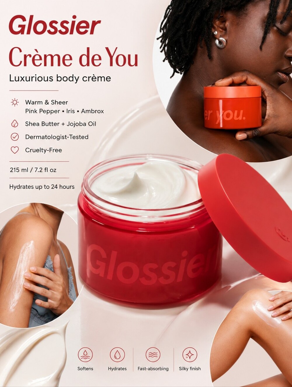 Glossier Crème de You Dry-Touch Body Butter